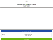 Tablet Screenshot of chicagoemperorschoice.com